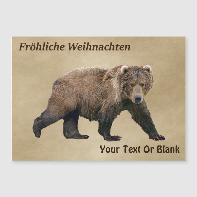 Fröhliche Weihnachten - Kodiak Bear (Framsida)