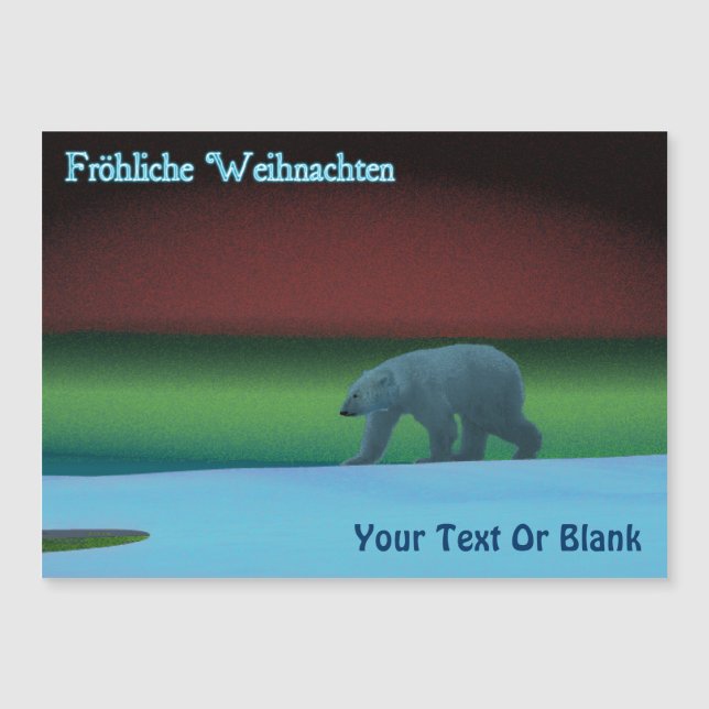 Fröhliche Weihnachten - Polar Ljus Polar Bear (Framsida)