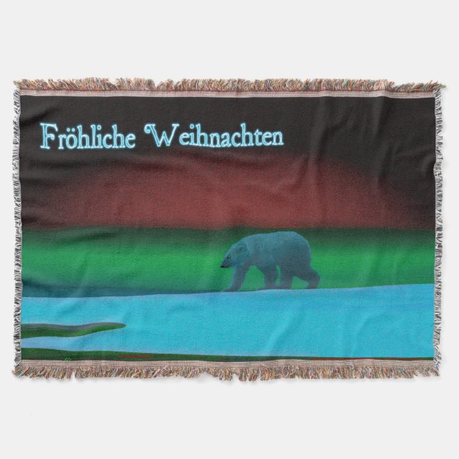 Frohliche Weihnachten - Polar Ljus Polar Bear Mysfilt (Framsidan)