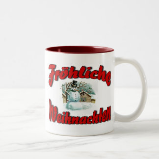 Fröhliche Weihnachten Två-Tonad Mugg