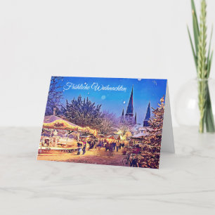 Fröhliche Weihnachten tyskjulkort Helgkort