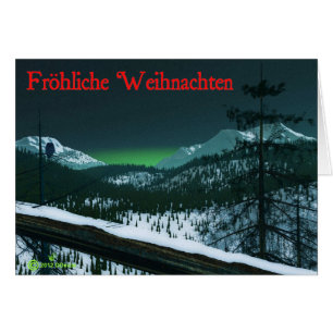 Frohliche Weihnachten - tyst natt Hälsningskort