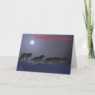 Frohliche Weihnachten - Wolfpack Helgkort