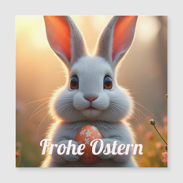 Fröhlicher Osterhase im Zauber des Frühlings (Framsida)