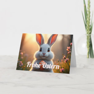 Fröhlicher Osterhase im Zauber des Frühlings Kort
