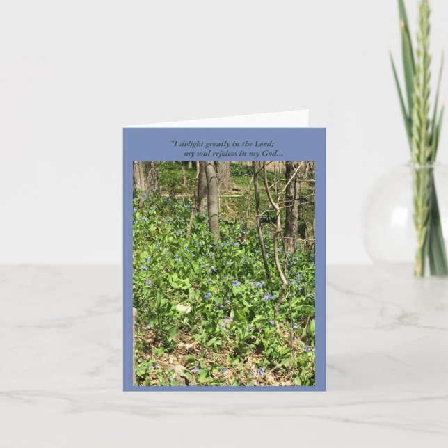 Fröjdblåklockor Kort (Framsida)