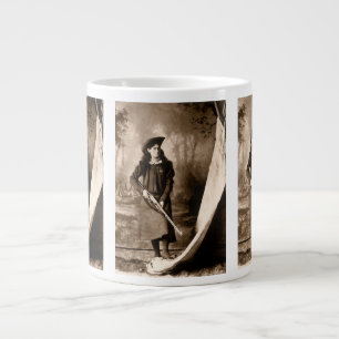 Fröken Annie Oakley med gevär, gammalt fotografisk Jumbo Mugg