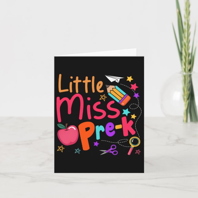 Fröken förk första skoldagen tillbaka till Scho Kort (Framsida)