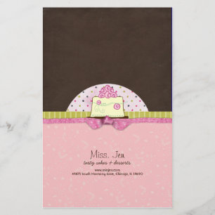 Fröken. Jen Cake Candy Pub Wrappers Brevpapper