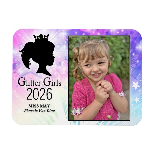 Fröken maj 2026 magnet (Horisontell)