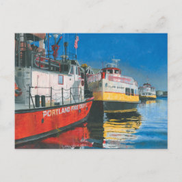Fröken Portland Fireboat och Casco Bay Ferries Vykort