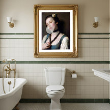 Fröken Sassy blåser bubbelgum