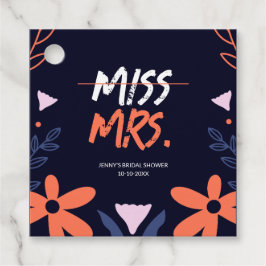 Fröken till Mrs. Bröllopsfest Gåvor Etiketter