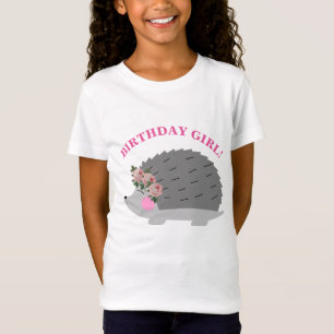 Frökrans Hedgehog Birthday Girl T-Shirt