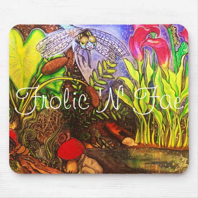 Frolic n Fae, original-teckning "by the Pond" Musmatta (Framsidan)