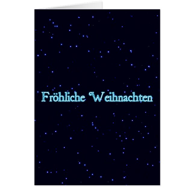 Froliche Weihnachten on Starfield Hälsningskort (Framsidan)