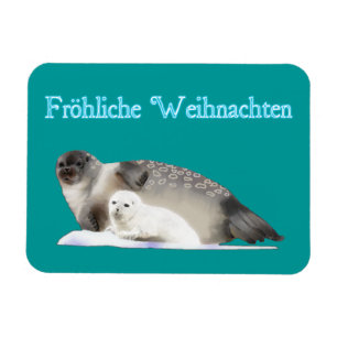 Froliche Weihnachten - Ringförsegling Magnet