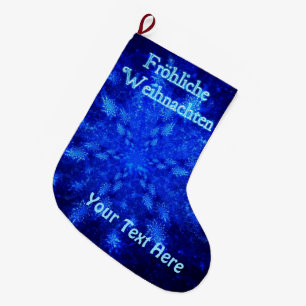 Froliche Weihnachten - Snowburst Stor Julstrumpa