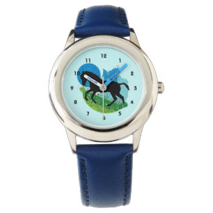 Frolicking Horse Design Watch Armbandsur