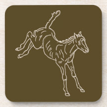 Frolicking Horse Foal - transparent linje.