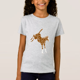 Frolicking Horse Foal - transparent uni-färg. T Shirt