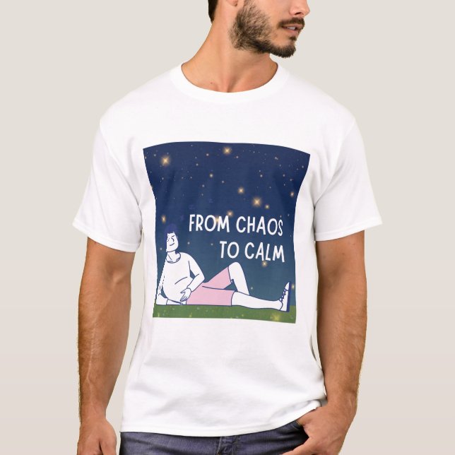 From Chaos to Calm – Emotional Healing Artwork T Shirt (Framsida)