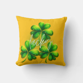 From emerald green to lucky clovers kudde