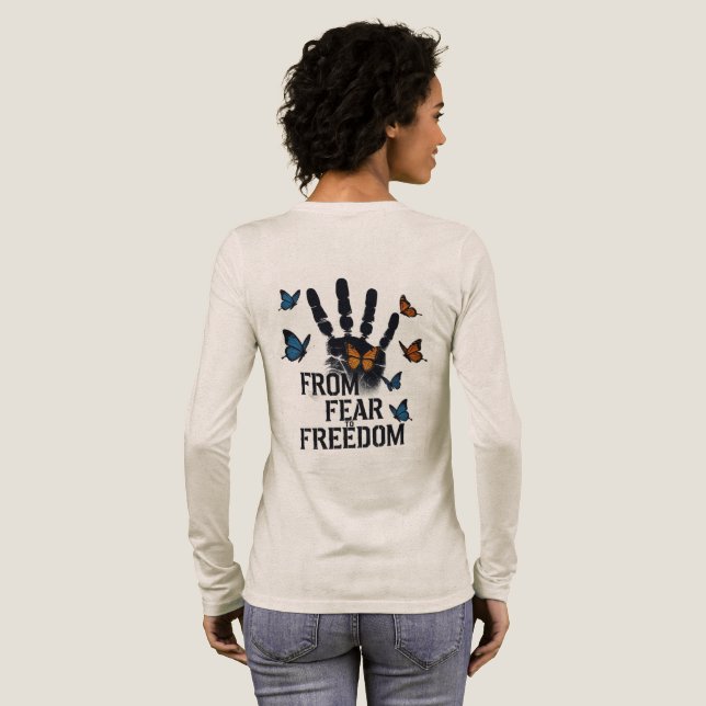 From Fear to Freedom – Domestic Abuse T-Shirt (Hel baksida)