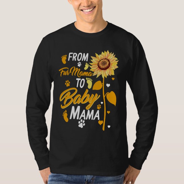 From Fur Mama To Baby New Mom Pregnancy Baby Showe T Shirt (Framsida)