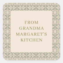 From Grandmas Kitchen Personalized Name Botanical