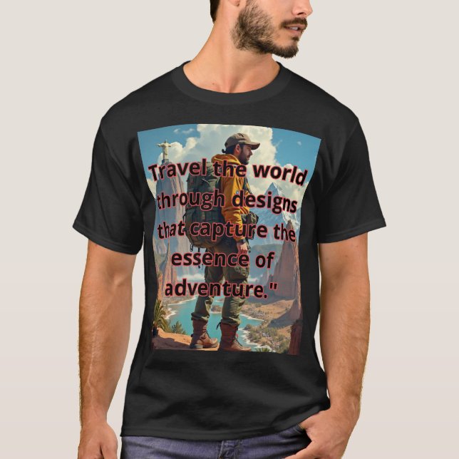 "From mountains to oceans, our prints celebrate th T Shirt (Framsida)