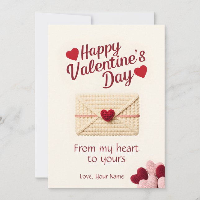 From My Heart to Yours Valentine Card Julkort (Framsida)