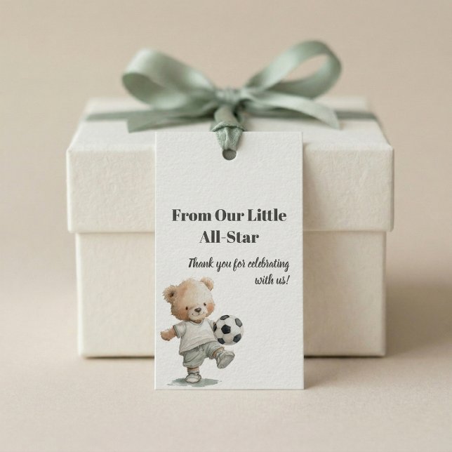 From Our Little All-Star • Baby Shower  Presentetikett (thank you gift tag A little ALL star)