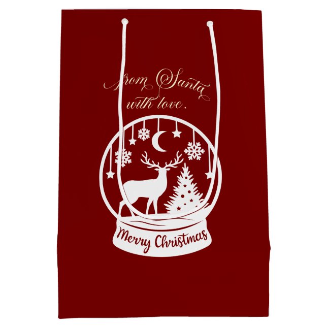 From Santa With Love Snow Globe Deer (Baksidan)