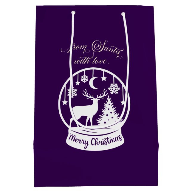 From Santa With Love Snow Globe Deer (Baksidan)