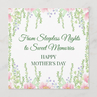 From Sleepless Nights to Sweet Memories - Card Inbjudningar