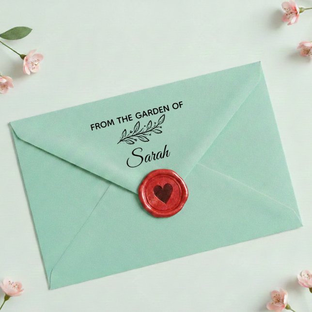 From the Garden of Custom Name Stamp Självfärgande Stämpel (Skapare uppladdad)