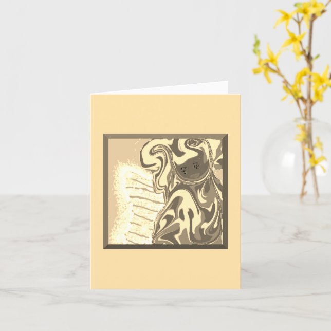 From the Tooth Fairy Note Card Kort (Gul blomma)