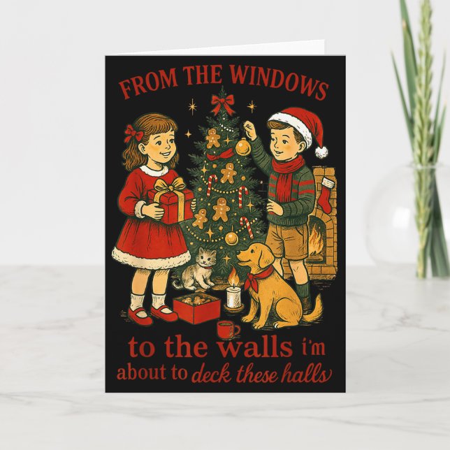 From The Windows To The Walls Christmas Fun  Kort (Framsida)