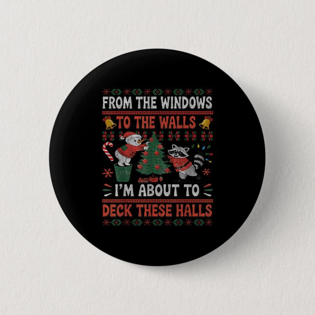 From The Windows To The Walls Raccoon Christmas Ug Knapp (Framsida)