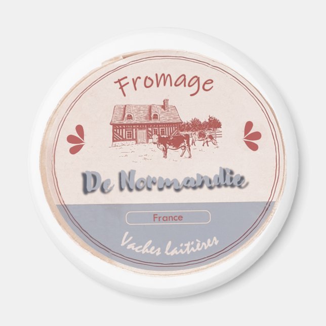 Fromage de normandie magnet (Framsidan)