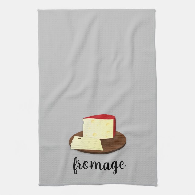 Fromage Ostälskare Fransk Kökshandduk (Vertikal)