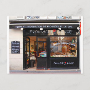 Fromage Rouge ~ Ost och Vin Paris Vykort