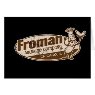 Froman korv co chicago illinois hälsningskort