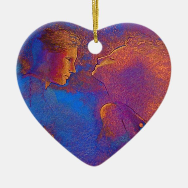 Fromhetvalentintecken Julgransprydnad Keramik (Framsidan)
