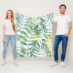 Frond Waltz - Handflatan Frond Löv Fleecefilt