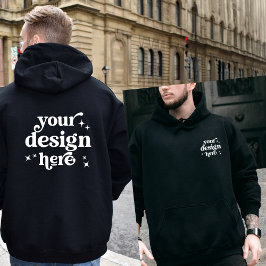 Front and Back Design Custom Logo Personalized Hoodie