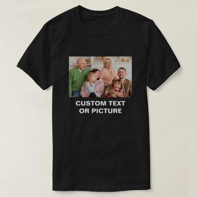 Front and BacK Text Birthday Gift Personlig Tex T Shirt (Design framsida)
