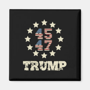 (front and Byck) du missade Trump 2024 amerikanska Magnet