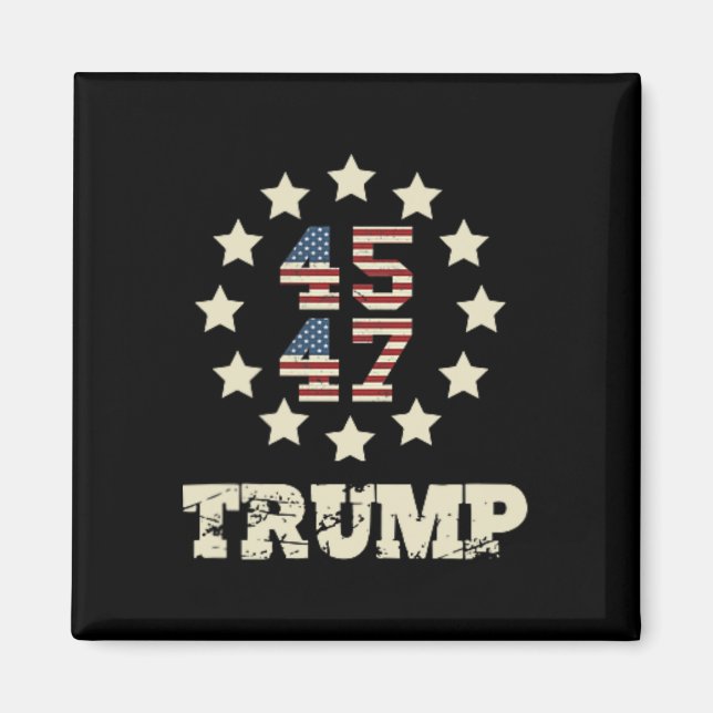 (front and Byck) du missade Trump 2024 amerikanska Magnet (Framsidan)